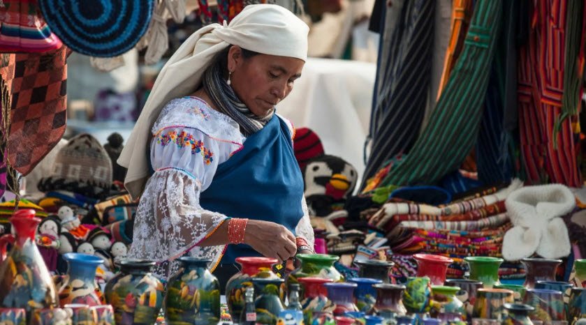 Otavalo Market, Otavalo, Imbabura Province, Ecuador